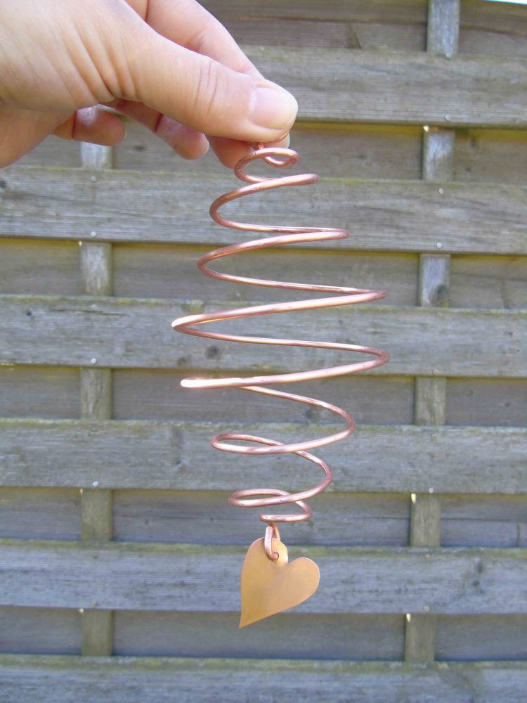 Garden copper spiral decoration