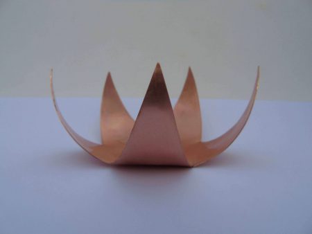 star shaped tealight holder from the side
