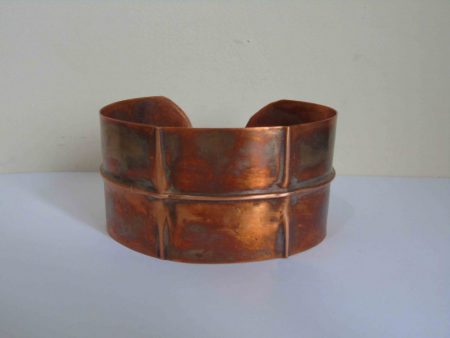 fold formed cuff bracelet from the front