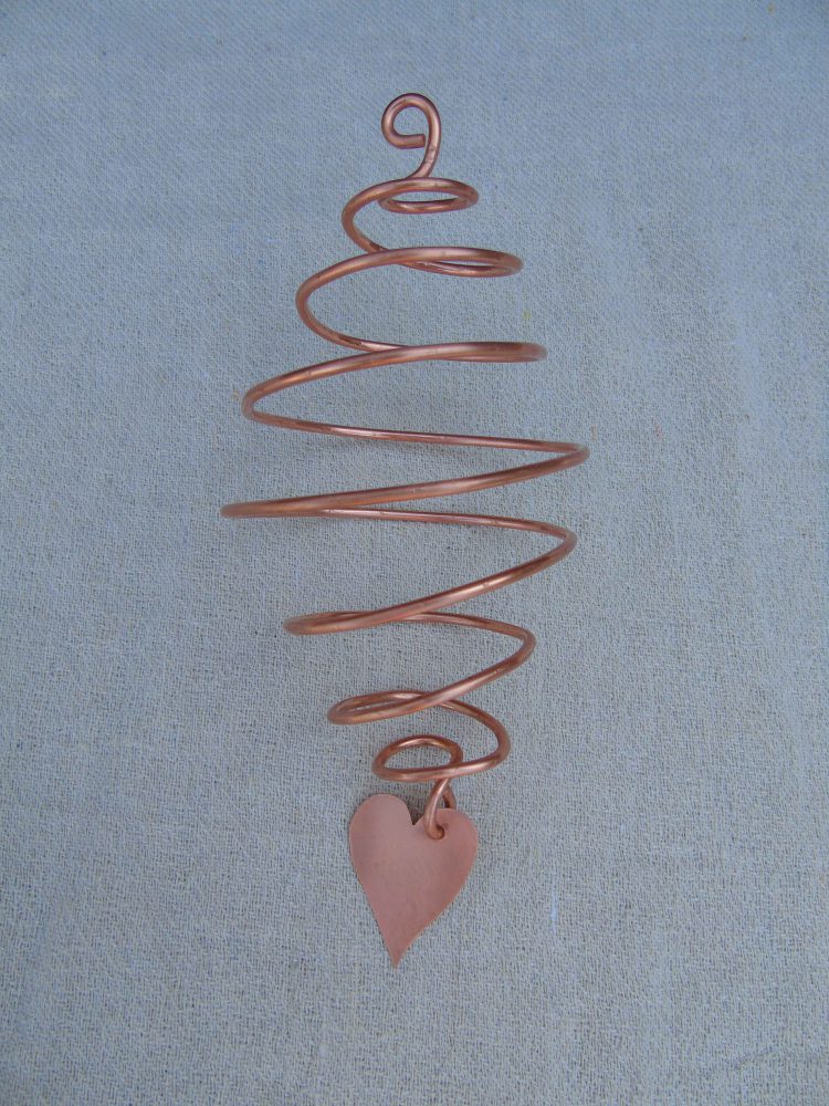 copper spiral garden decoration