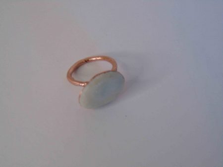 electroformed ring with stone