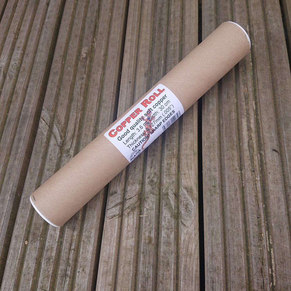 Roll of copper embossing foil